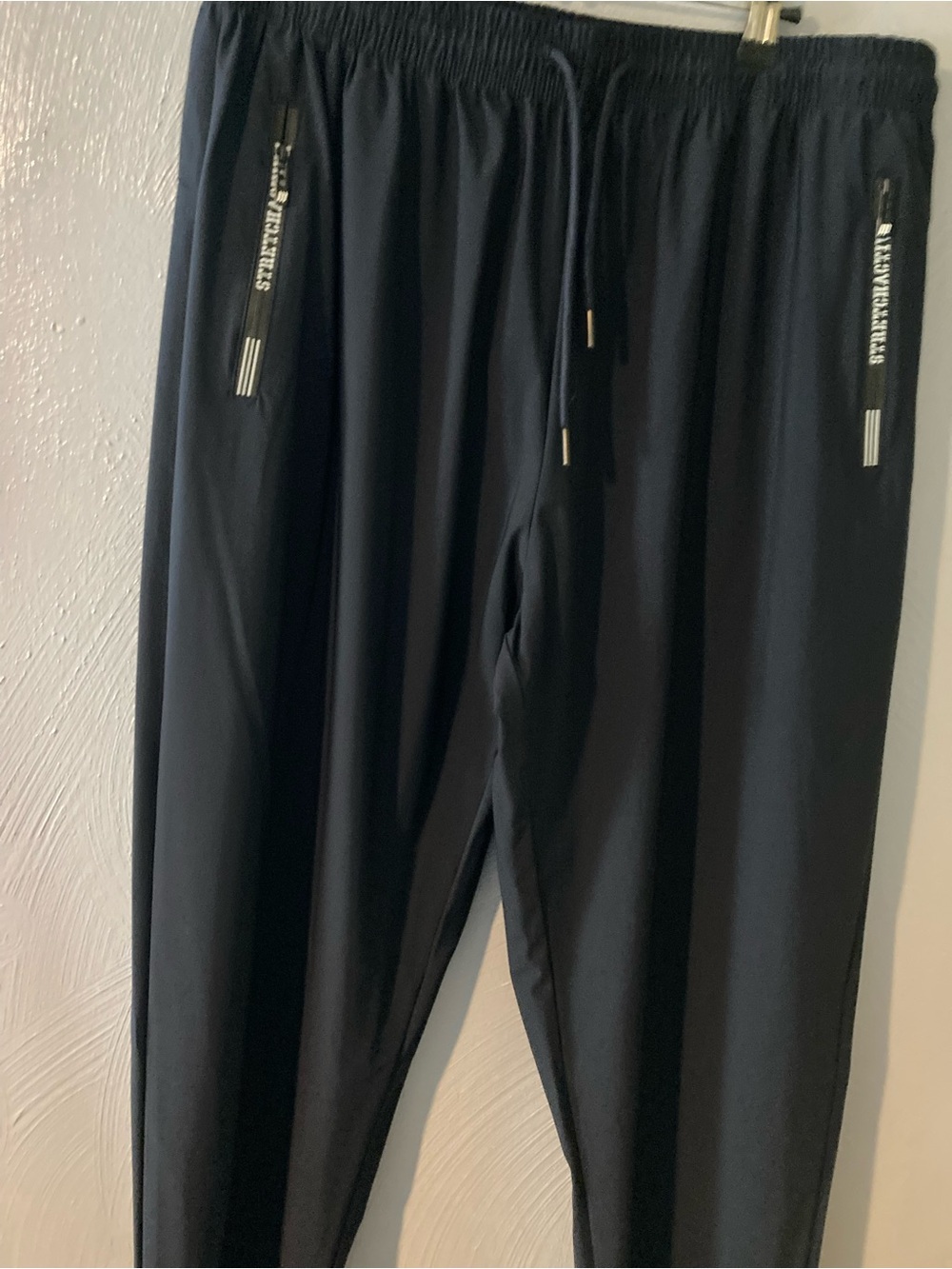 Men's Black Drawstring Track Pants